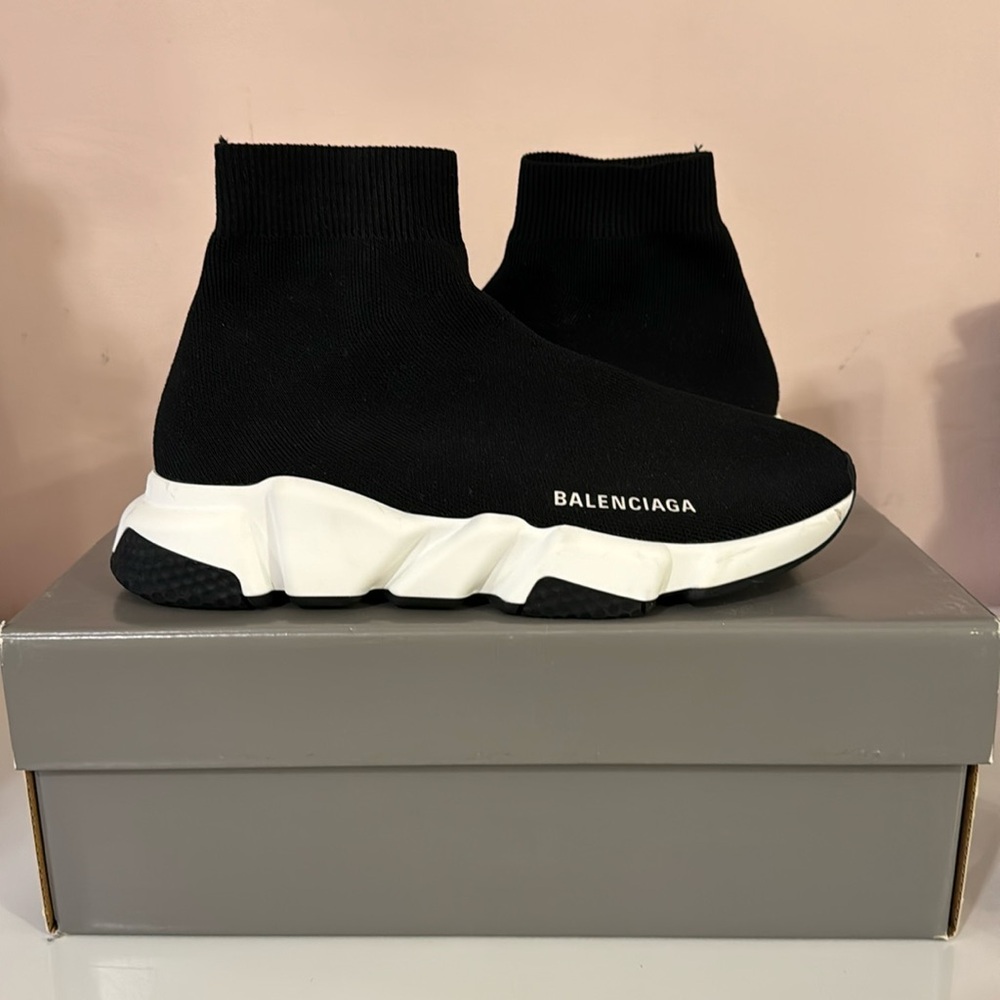 Balenciaga white and black shoes